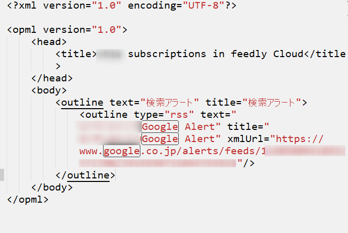 feedlyでgoogleアラートを追加
